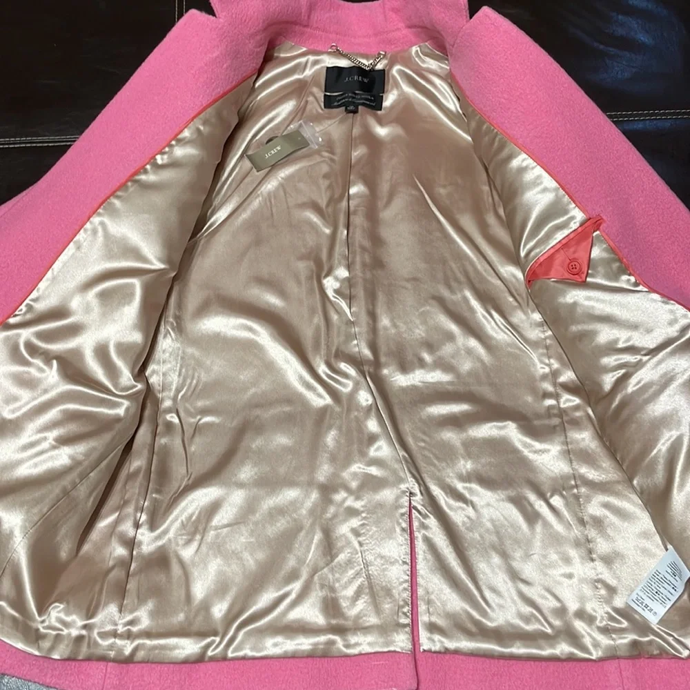 J Crew Leighton blazer-jacket in Italian boiled wool. Color: ROSY PINK - Picture 6 of 13